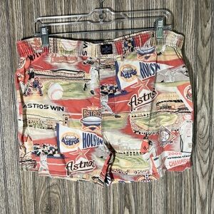 Vintage 1986 Houston TX Astros Baseball Allstar Game Print Boxer Shorts